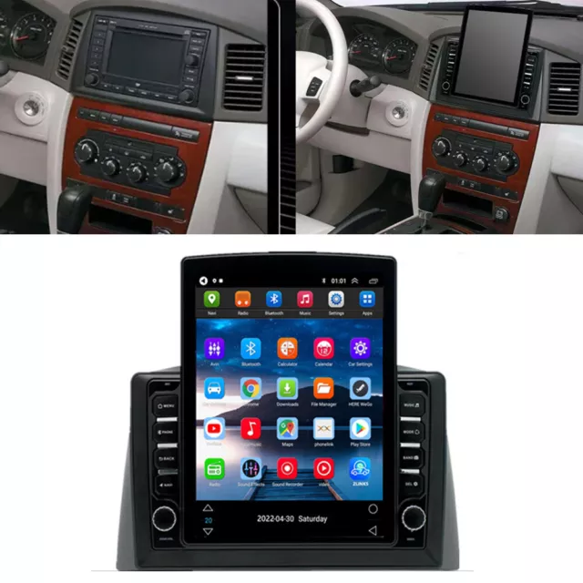 9.7 inch Vertical Stereo Radio GPS Head Unit For Jeep Grand Cherokee 2004-2007