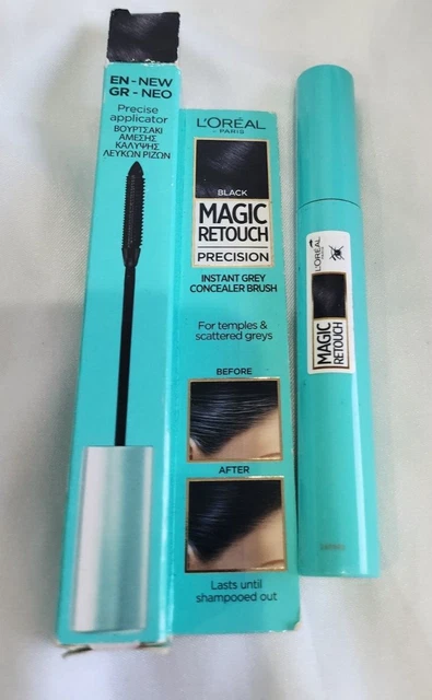 New L’Oreal Paris Magic Retouch Precision Instant Grey Concealer Brush Black 8ml