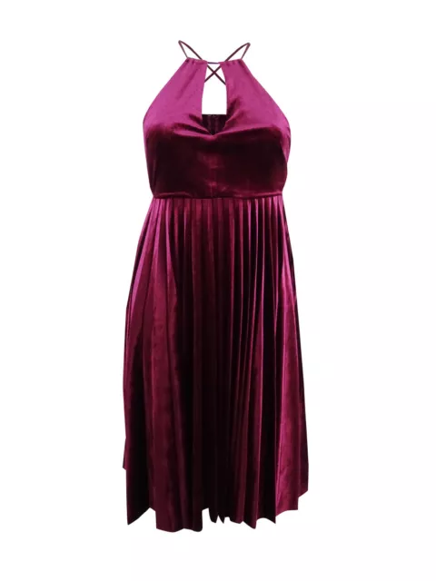 Endless Rose Women's Velvet Halter Fit & Flare Dress