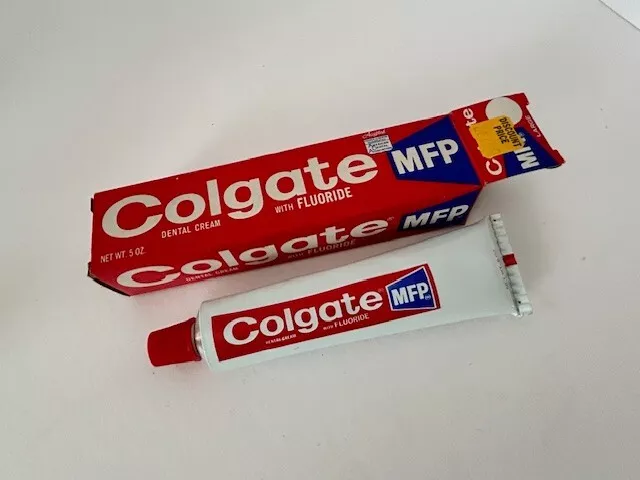 Vintage 1970s Colgate Fluoride Toothpaste NOS