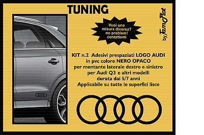 Audi Logo anelli adesivo originale 