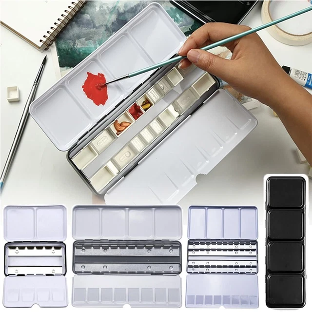 Pocketartist Aquarell-Reiseset Mini Tragbares Aquarell-Reiseset Reiseset Outdoor-Reisefarbtablett Aus Holz Mit Clip Für Maler Künstler Studenten