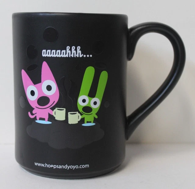 Hoops and Yoyo aaaaahhh... Black Coffee/Tea Mug Cup from Hallmark Heat Activated