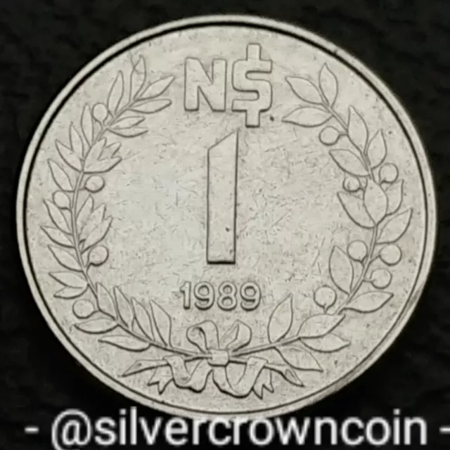 Uruguay 1 New Nuevo Peso 1989. KM#95. 1 Dollar coin. One Year Issue. Paris Mint.