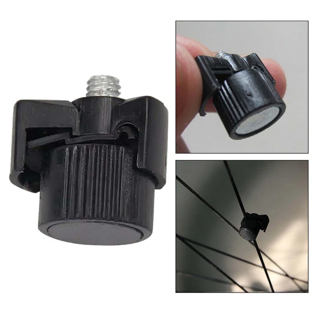 UPKOCH – Lot De 2 Aimants De Roue Pour Compteur De Vitesse Vélo – PVC, Noir – Compatible Rayons Plats Et Ronds – Installation Simple