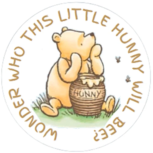 48 PERSONALISED BABY Shower Party Bag Stickers Sweet Bag Seals 40mm