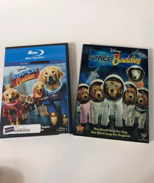 Set of Two Dog Buddies Movies on DVD Space Buddies Super Buddies