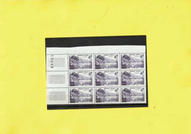 France 1959  Planche de 9 Timbres N°1194** Guadeloupe Neufs ** Luxe