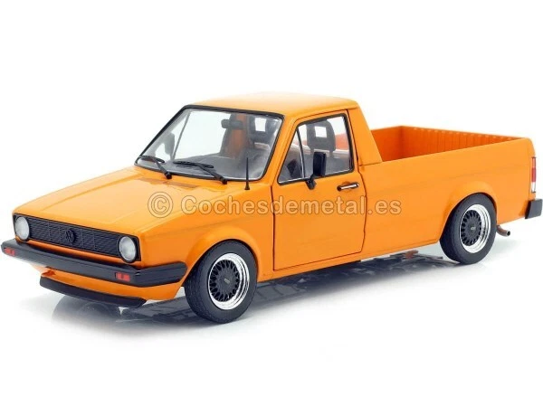 1982 Volkswagen VW Caddy MK1 Custom PickUp Naranja 1:18 Solido S1803502