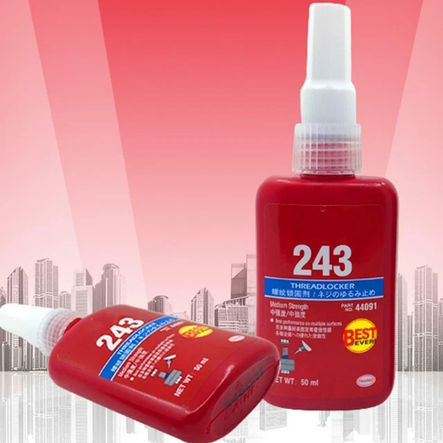 Colla adesiva blocco filo rosso liquido media resistenza 243 NUOVO uso H0B6