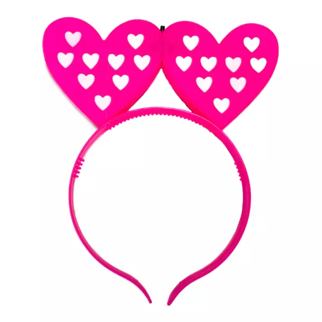 LED Haarreif Herz Krone "HEARTS" blinkend & leuchtend Prinzessin Geburtstag