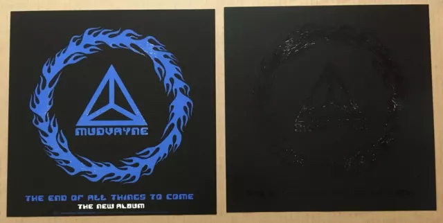 MUDVAYNE Rare 2002 VINTAGE DOUBLE SIDED Gloss Matte PROMO POSTER FLAT 4 End CD