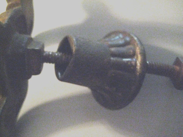 Set of 3 Victorian Cast Iron Double Hall Tree Coat & Hat Hooks 8