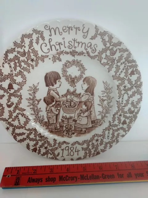 Plate A Happy Holiday to you by Norma Sherman Brown 1984 Royal Crownford