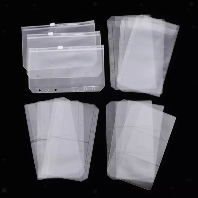 12pcs 6-hole Notebook Binder Bags, Bag A