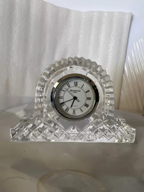 Vintage Rothmans Group Small Waterford Crystal Quartz Mantle Clock