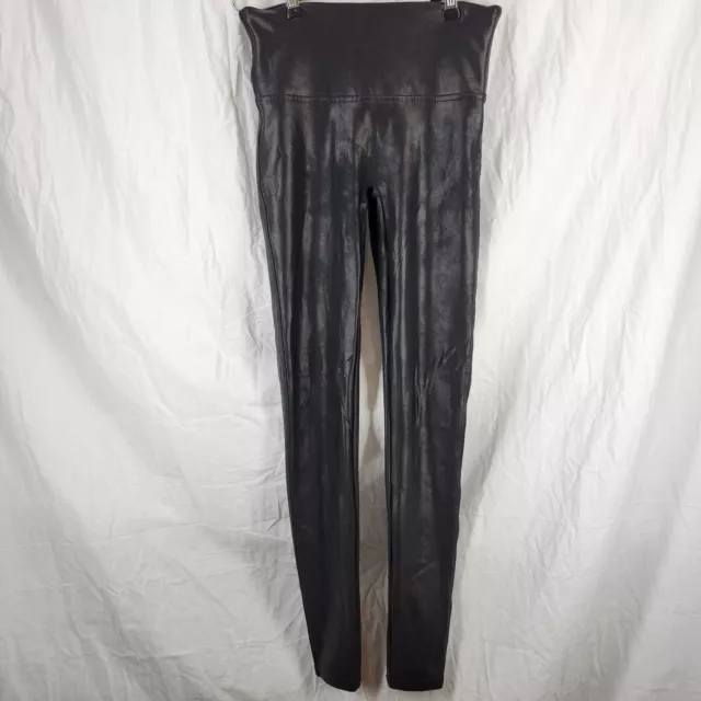 SPANX 2437P BLACK Faux Leather High Rise Ready To Wow Leggings PLUS Size 1X  NWT $53.99 - PicClick