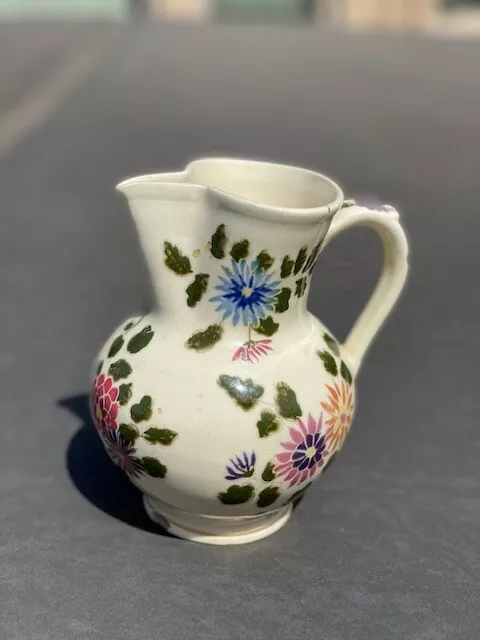 Zsolnay Hungarian Vintage Jug Porcelain Colorful Floral Pattern