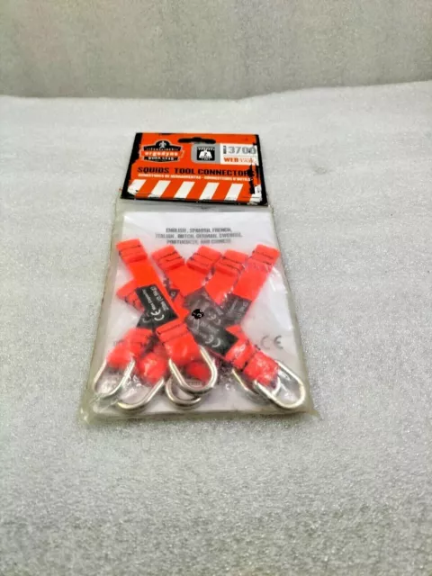 Ergodyne 3700 Squids Tool Connector - 4.5" Orange Web Tool Tail - Lot De 6 Pcs. 2