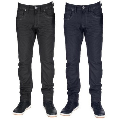 Crosshatch Pantaloni Uomo Nero Taglia trenta tasche cotone 100% CON LOGO BIANCO 
