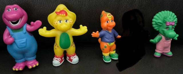 BARNEY THE DINOSAUR & Friends Bj, Riff & Baby Bop Plastic Figures £24. ...