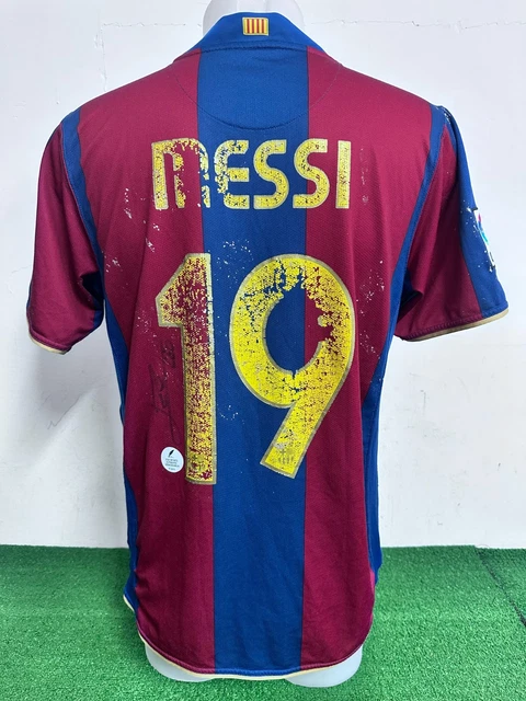 MAGLIA BARCELONA MESSI Autografata No Match Worn Shirt Jersey