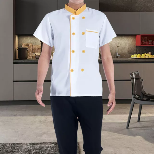 Chef Top Lightweight Comfortable Quick Dry Men Uniform Cooking Clothes