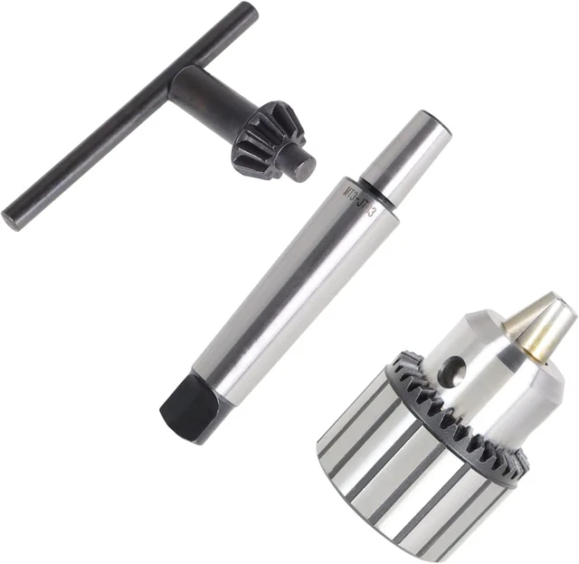 MT3-JT33 Super Heavy Duty Drill Chuck, 1/8" - 5/8" Triple Grip Drill Chuck Press