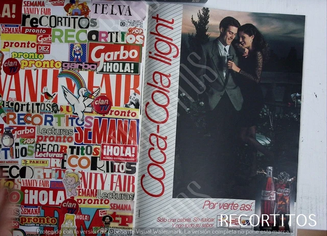 clippings 2434 COCA COLA COCACOLA light COKE ADVERTISING