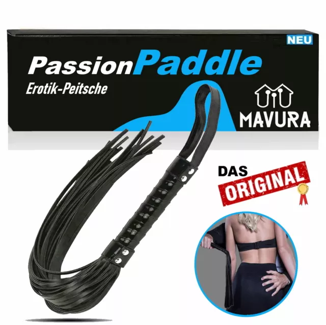 PassionPaddle Flogger Erotik SM Leder Peitsche Wildleder Sexspielzeug Cosplay