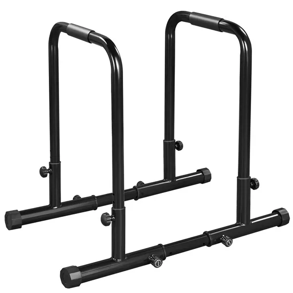 DIP BAR STATION Stands Pull Up Bars Parallel Heavy Duty Dip Bars 227kg