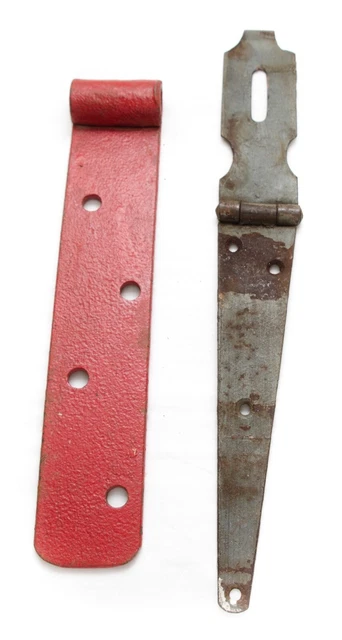 Antique Vintage 2 Parts of Barn Door Strap Hinges