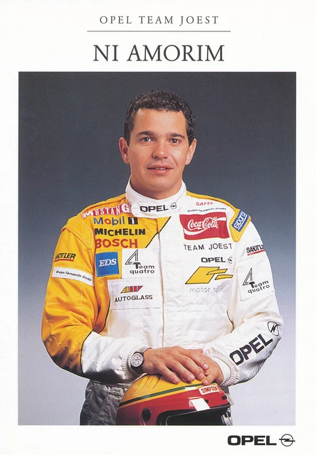 OPEL MOTORSPORT FANKARTE Ni Amorim Opel Team Joest card Rennsport Karte ...