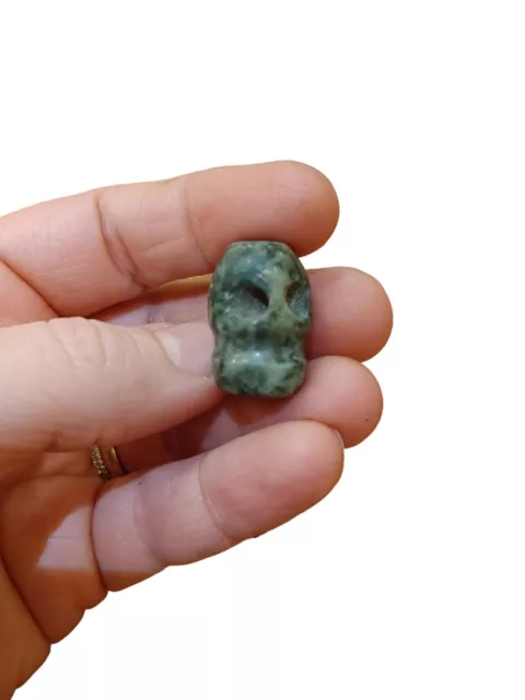 Pre-columbian Mayan Tubular Jade Bead