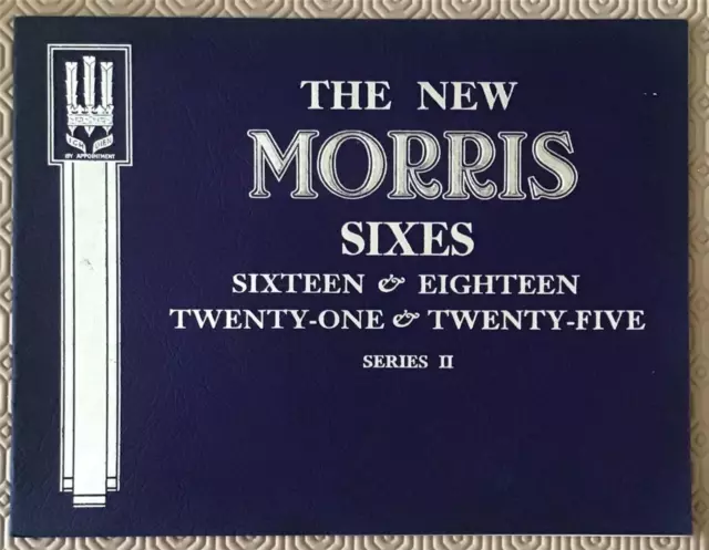 MORRIS Sixes Series II Car Sales Brochure  AUG 1935 #31386-9/35/50m 16 18 21 25