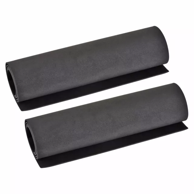 Black EVA Foam Sheets Roll 13 x 39 Inch 3mm Thick for Crafts DIY Projects, 2 Pcs