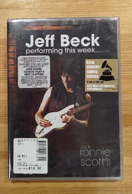 JEFF BECK Performing This Week: Live at Ronnie Scott's (DVD, 2007) NEW/SEALED