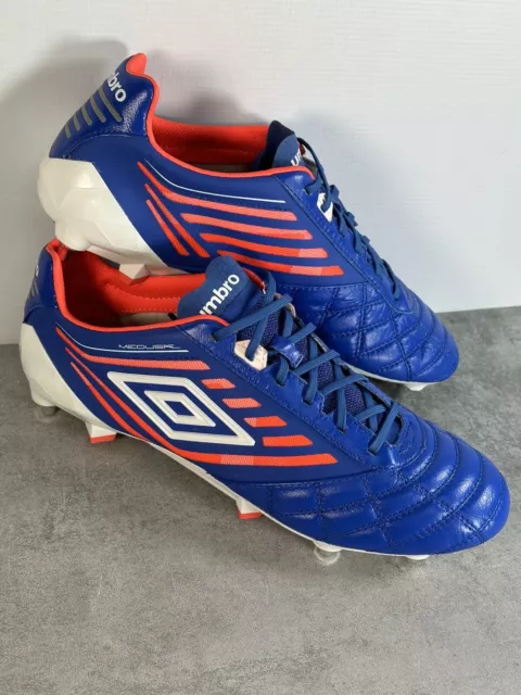 Umbro Medusae Pro SG Dazzling Blue Mens Leather Football Boots Uk 9 RRP £135