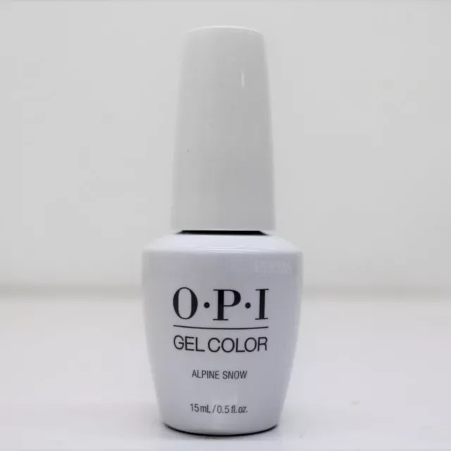 OPI GelColor GC L00 ALPINE SNOW 15mL UV LED Gel Polish White Tip French Manicure