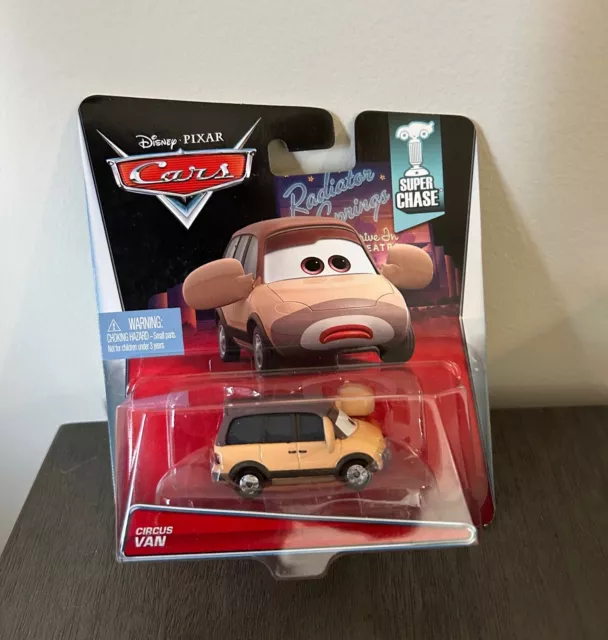 Disney Pixar Cars Super Chase Deluxe Circus Van 2014 Mint Condition