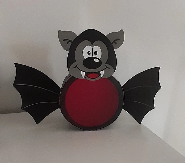 Süße Fledermaus Laterne Laternenumzug St.Martin Halloween selbstgebastelt fertig