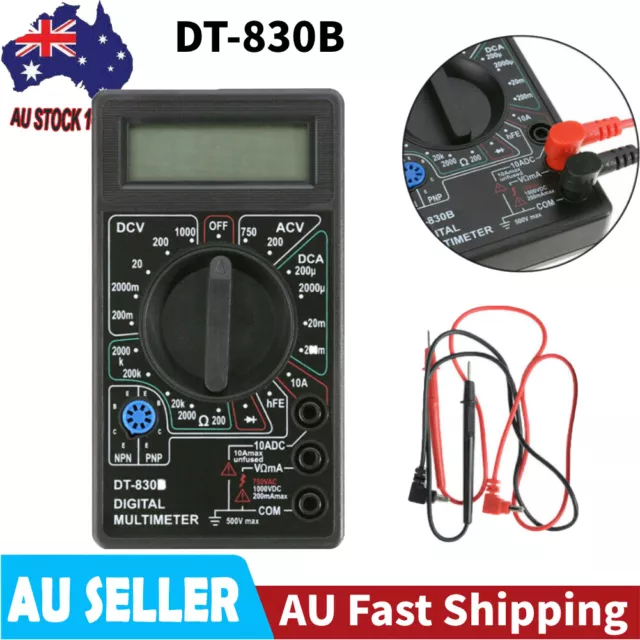LCD Digital Multimeter DT-830B AC/DC Meter Voltmeter Current OHM Multi Tester