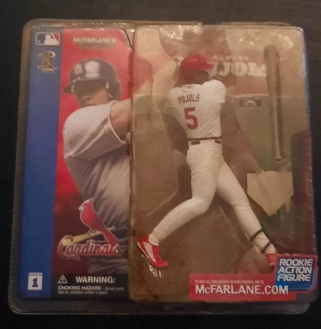 Albert Pujols 2002 Series 1 McFarlane Figure White Jersey RightFacing Cardinals