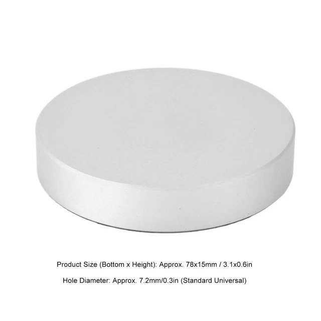 Stabilisateur De Disque Vinyle Pour Platine LP - Aluminium, Niveau à Bulle, Trou Broche 7 Mm - Améliore La Qualité Sonore