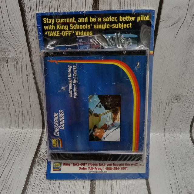 NOS VINTAGE KING Instrument Rating Flight Test DVD & Book Lot UNOPENED