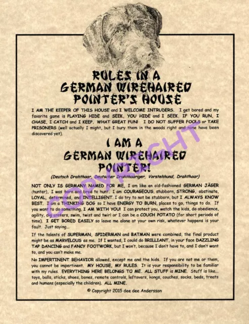 Rules In A German Wirehaired Pointer's House