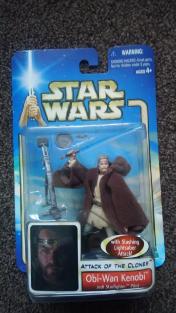 Star wars attack of the clones Obi Wan Kenobi pilot figure
