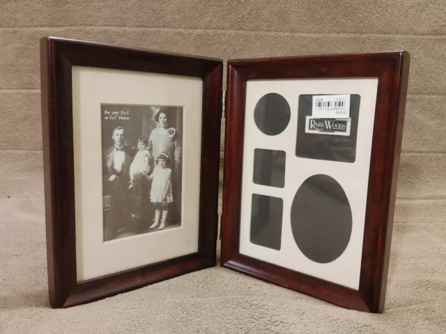 Vintage Rare Woods Self-standing Wood picture frame 8x10