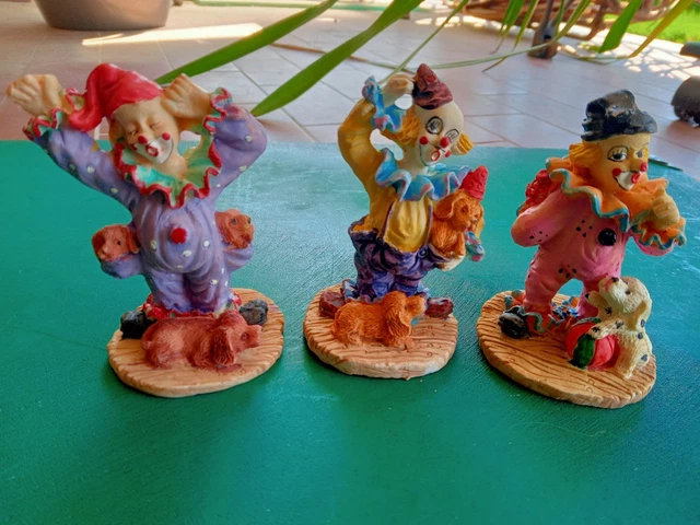 Figurine - Clown - Modèle A - Résine - 21,5 cm - Décoratif Contemporain