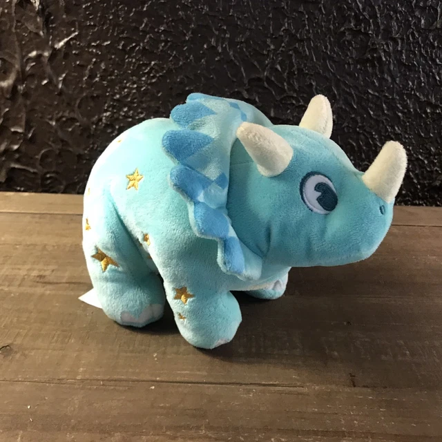 Disney Animal Kingdom Dinoland Blue Triceratops Dinasour Plush Stuffed Animal 2